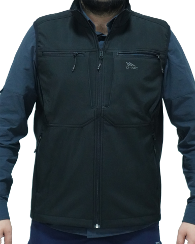 D-Tac Softshell Tactical Yelek Siyah - L