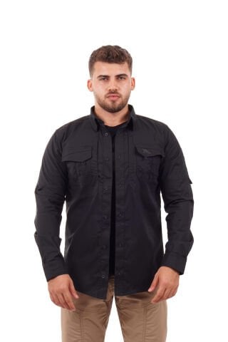 D-Tac Tactical Kışlık Gömlek Siyah - XL