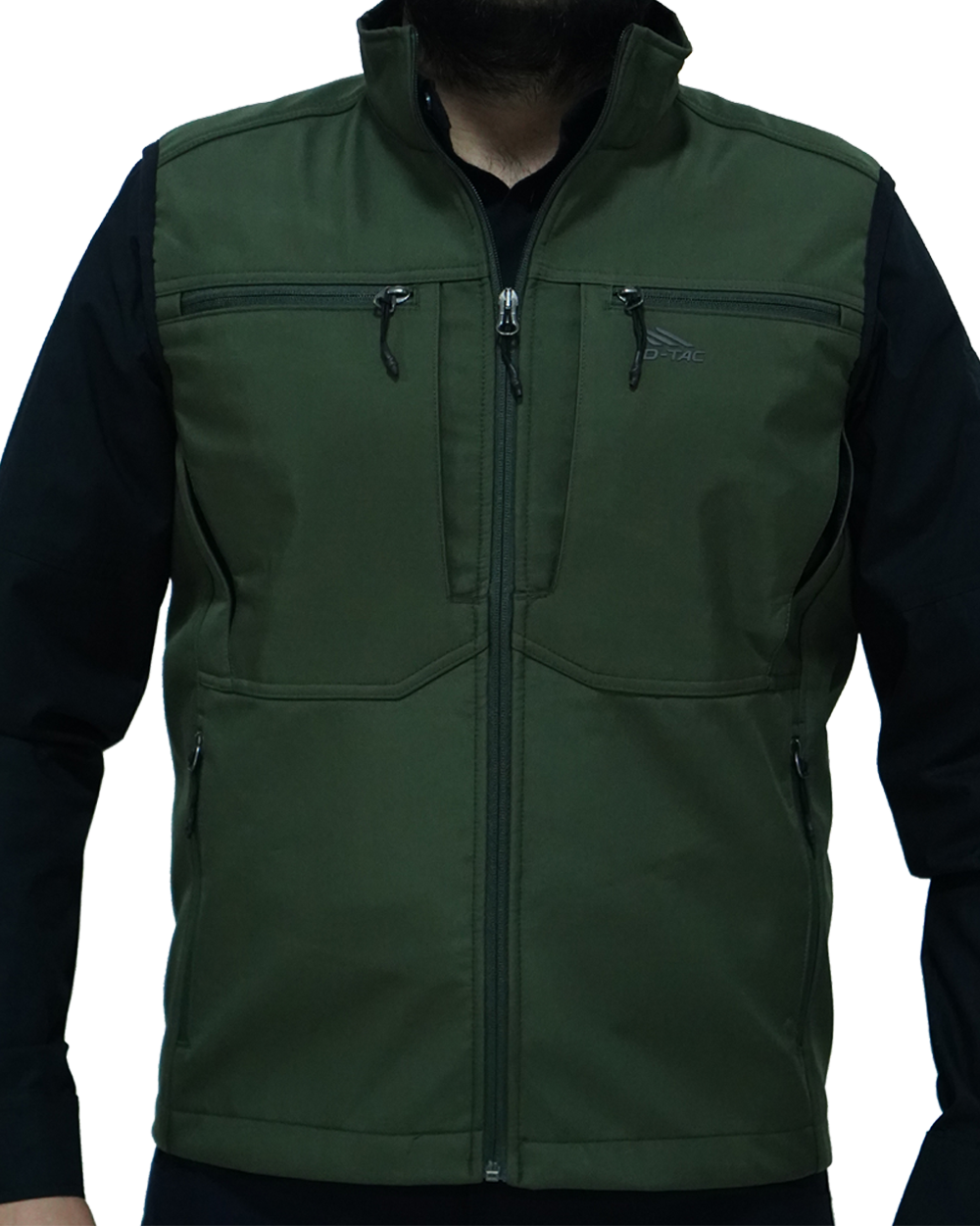 D-Tac Softshell Tactical Yelek Yeşil - 3XL