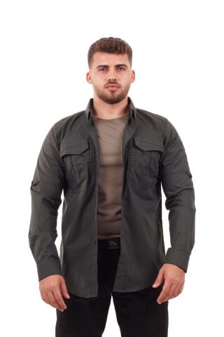 D-Tac Tactical Kışlık Gömlek Yeşil - 3XL