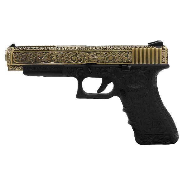 We Glock 34 Ivory Gravürlü Airsoft Tabanca
