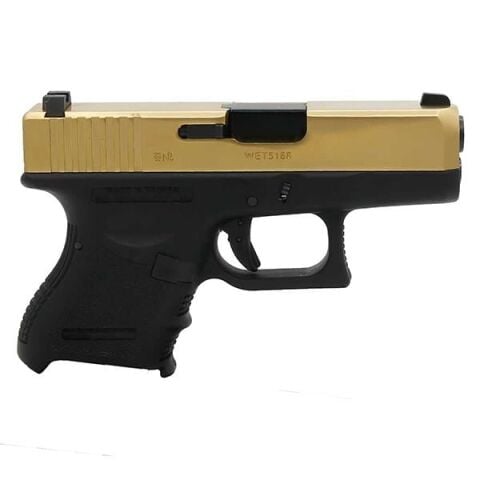 We Glock 27 Gen3 Titanium Gold Airsoft Tabanca