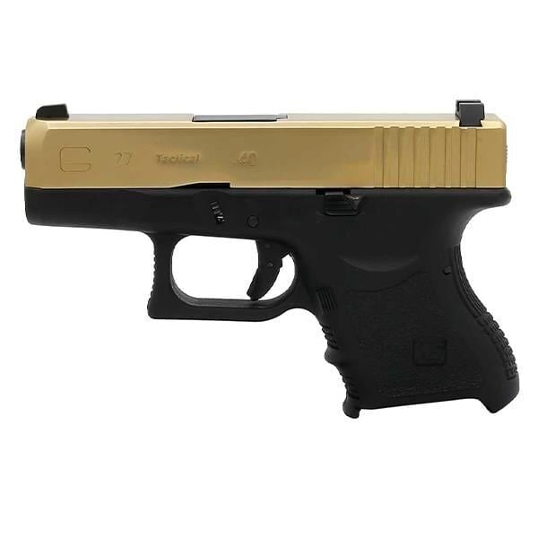 We Glock 27 Gen3 Titanium Gold Airsoft Tabanca
