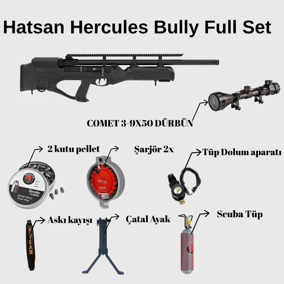 Hatsan Hercules Bully Full Set 5,5 mm (3-9x50)