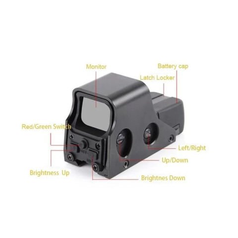 COMET 551 KIRMIZI + YEŞİL IŞIKLI SİYAH TÜFEK REDDOT