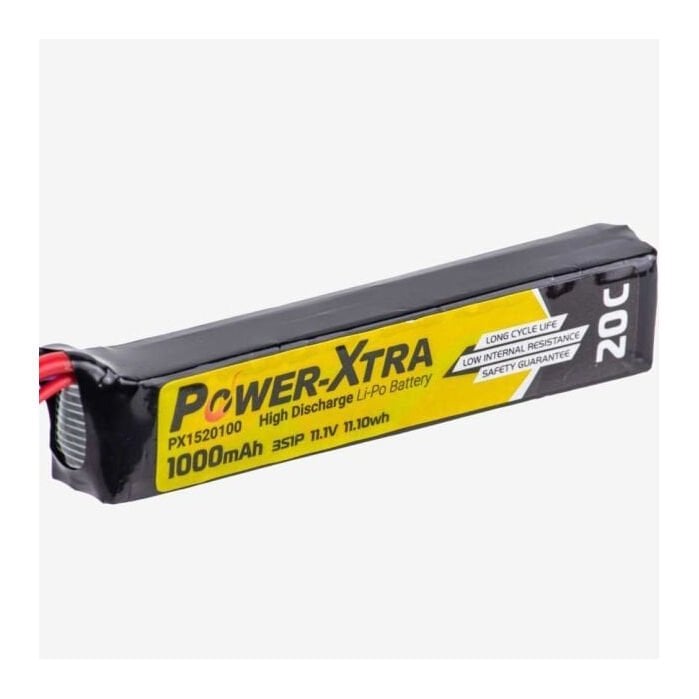 POWER XTRA 11.1V Lİ-PO PİL 1000mAh 20C SİNGLE STİCK