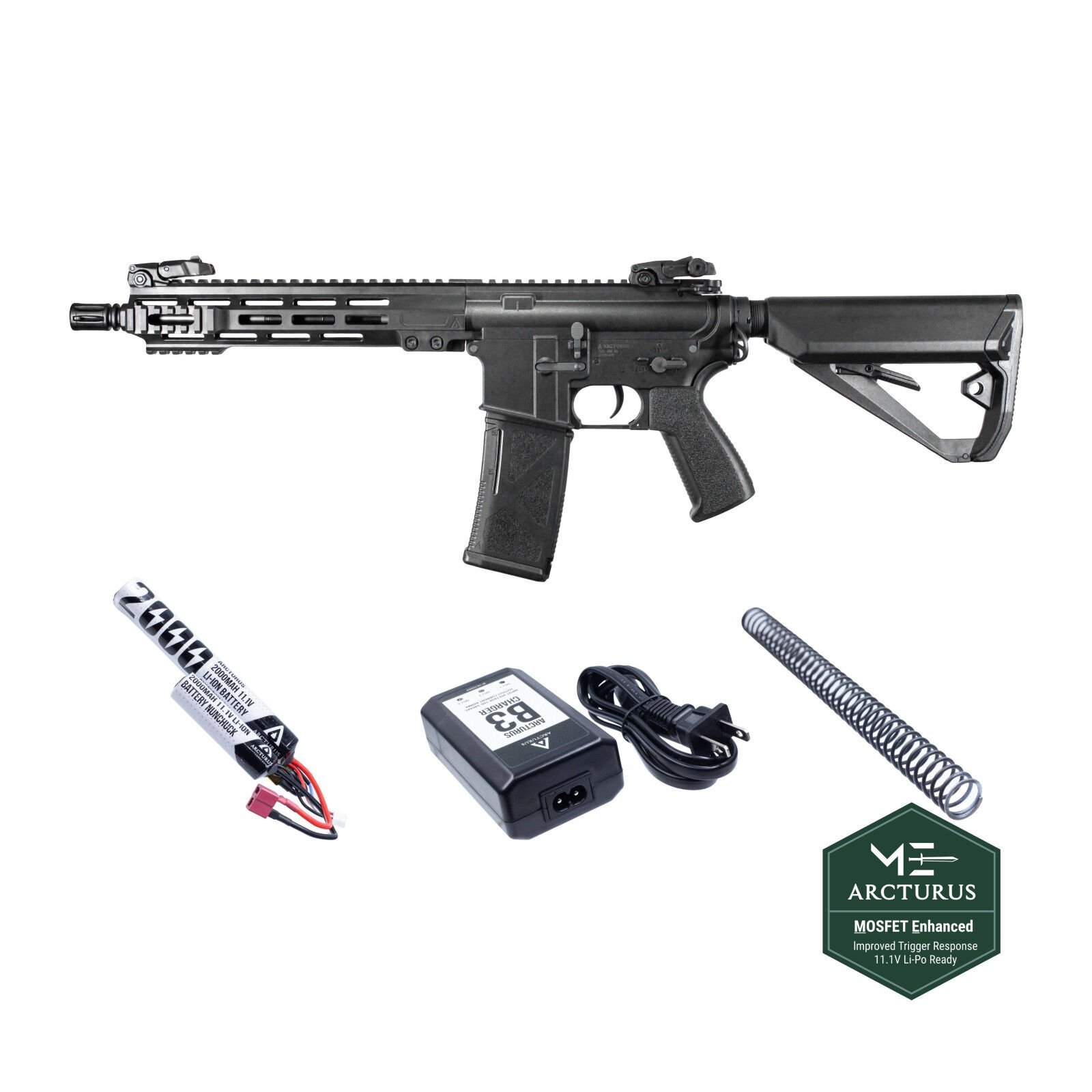 ARCTURUS LWT MK-I CQB 10 AEG SPORT AİRSOFT TÜFEK SETİ – AT-ST01-CQ-BK-PK