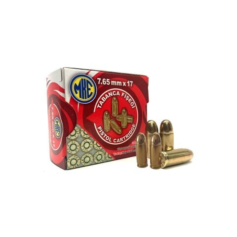 MKE 7.65 mm Tabanca Fişeği 50 Adet FMJ