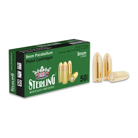 Sterling 9x19 Parabellum FMJ 124 grain