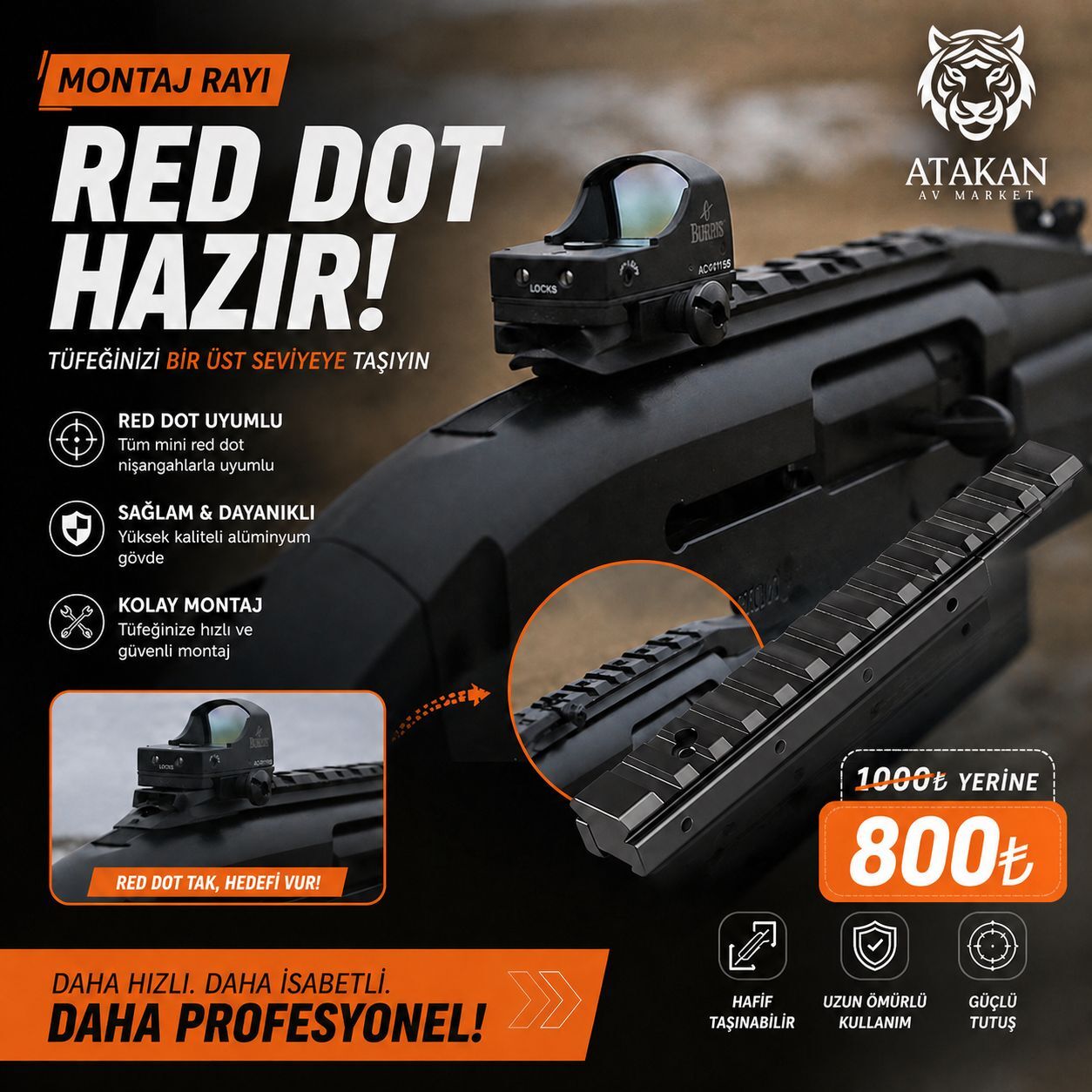 COMET 11-22 mm Picatinny Dönüştürücü Ray