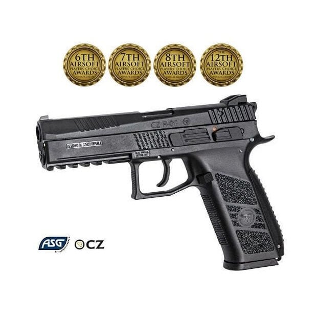 ASG CZ P09 SİYAH BLOWBACK AIRSOFT TABANCA (ÖDÜLLÜ) 18116
