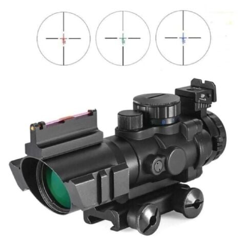 Spike 4x32 Kırmızı Işıklı Taktik Tüfek Dürbünü