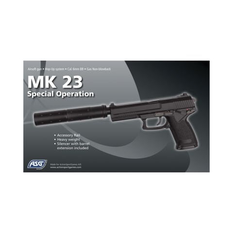 ASG MK23 AIRSOFT TABANCA SUSTURUCU DAHIL