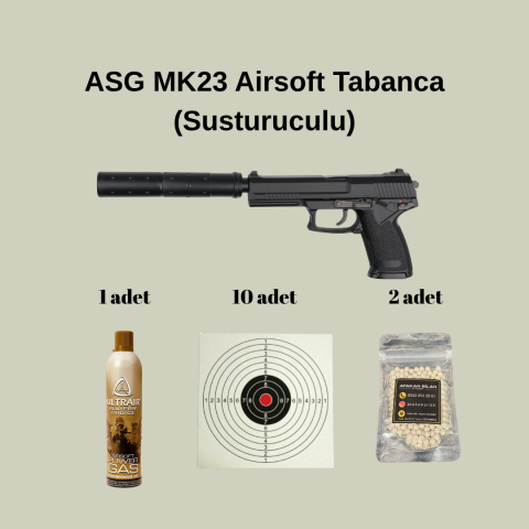 ASG MK23 AIRSOFT TABANCA SUSTURUCU DAHIL