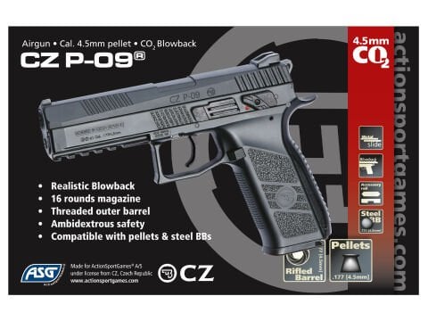ASG CZ 75 P09 DUTY PELLET HAVALI TABANCA 17537
