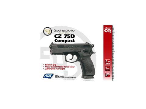 ASG CZ75 D COMPACT SİYAH HAVALI TABANCA 16086