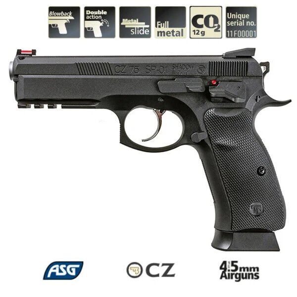 ASG CZ SP-01 SHADOW HAVALI TABANCA BLOWBACK 18396