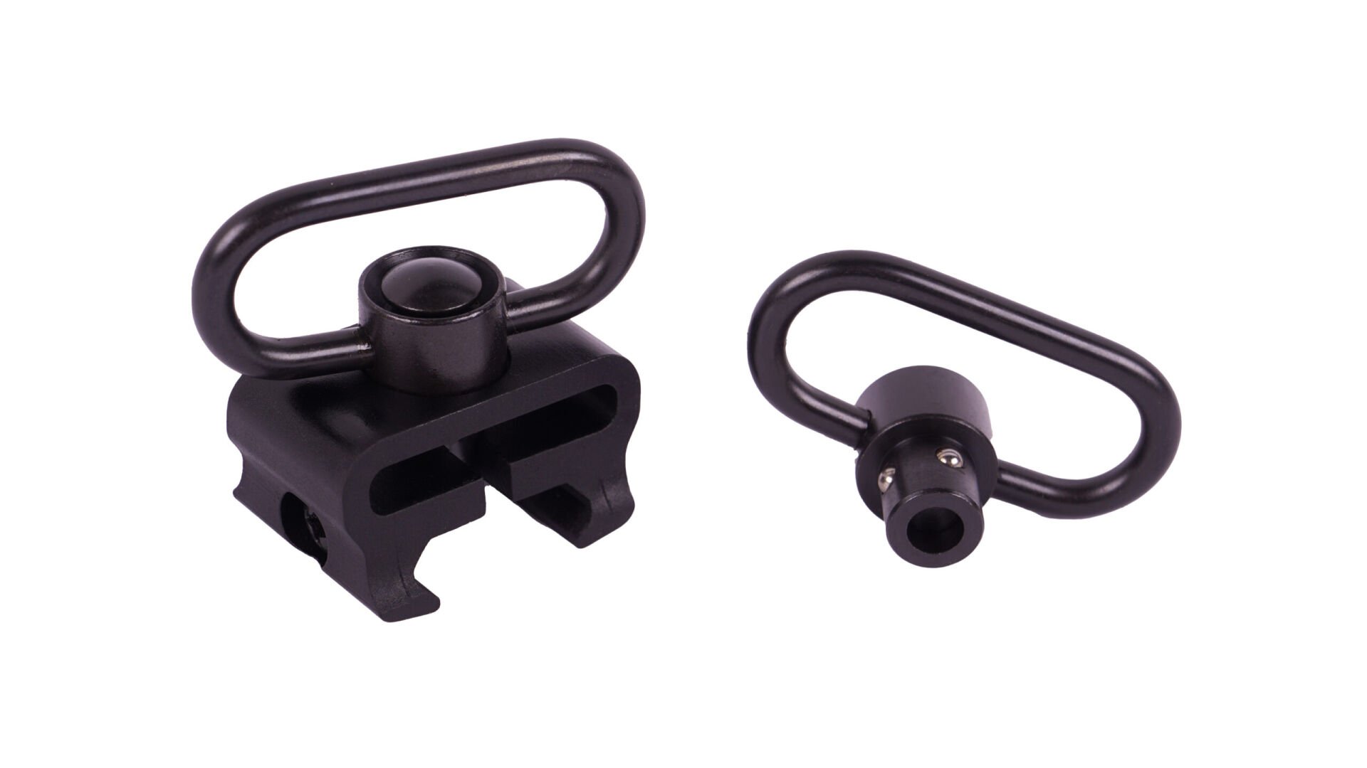 Raylı QD Kayış Yuvası-QD Askı Aparatı Set(Siyah)