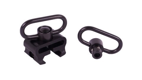 Raylı QD Kayış Yuvası-QD Askı Aparatı Set(Siyah)