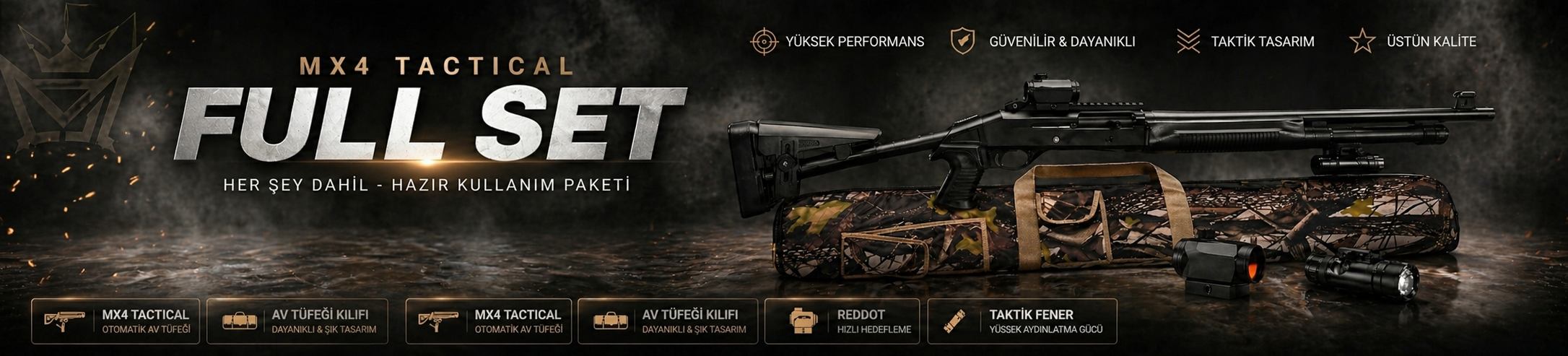 Kral Arms MX4 Tactical Otomatik Av Tüfeği